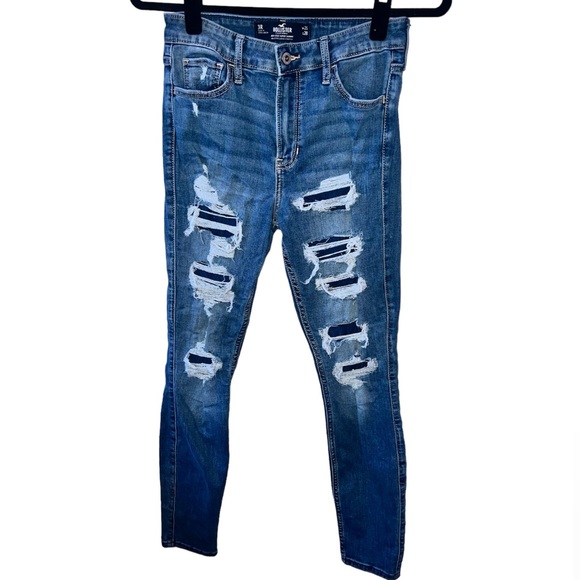 Hollister Denim - HOLLISTER | DISTRESSED HIGH RISE SUPER SKINNY DENIM JEANS